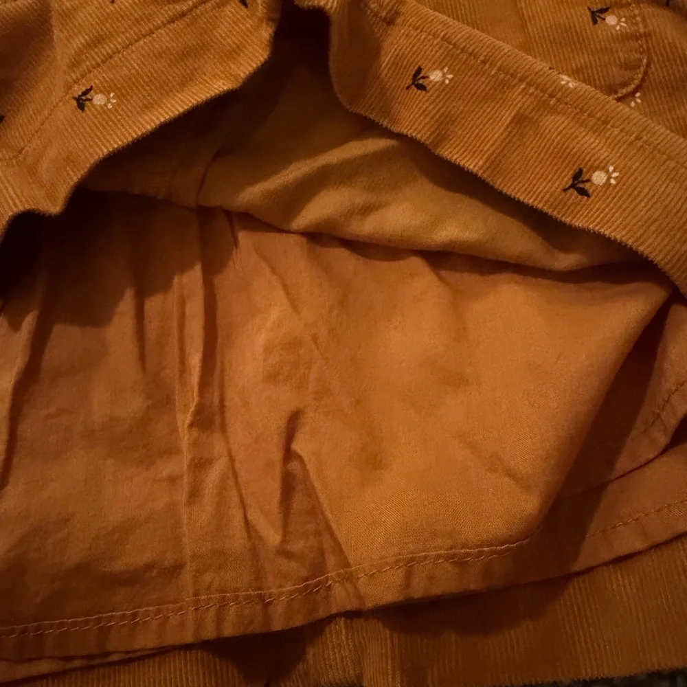 Old Navy Brown‎ Corduroy Dress with White Top